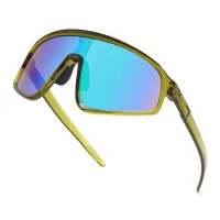 Geometric Transparent Green Sunglasses