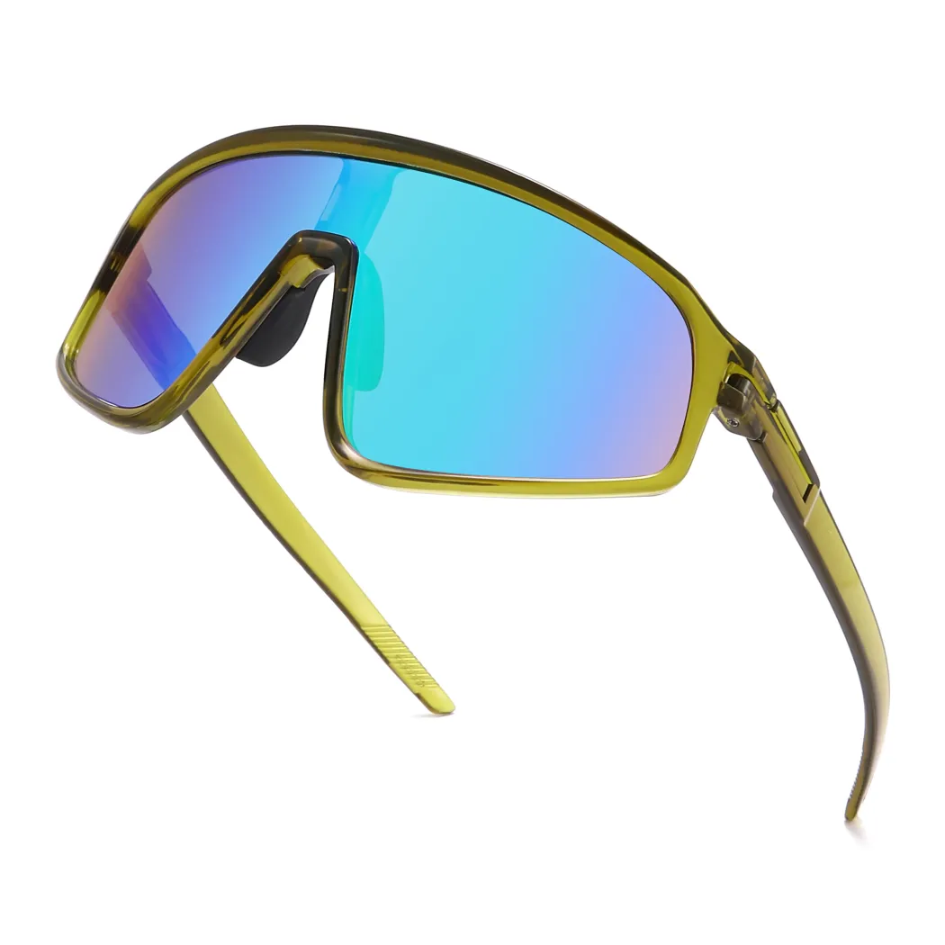 Geometric Transparent Green Sunglasses