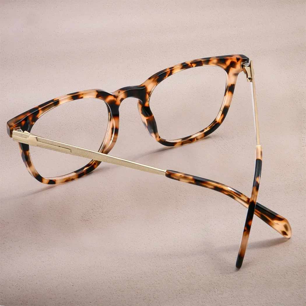 Round Lemon Tortoiseshell Eyeglasses