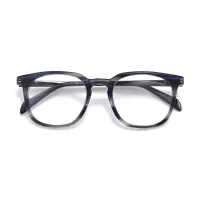 Round Black/Gray Eyeglasses
