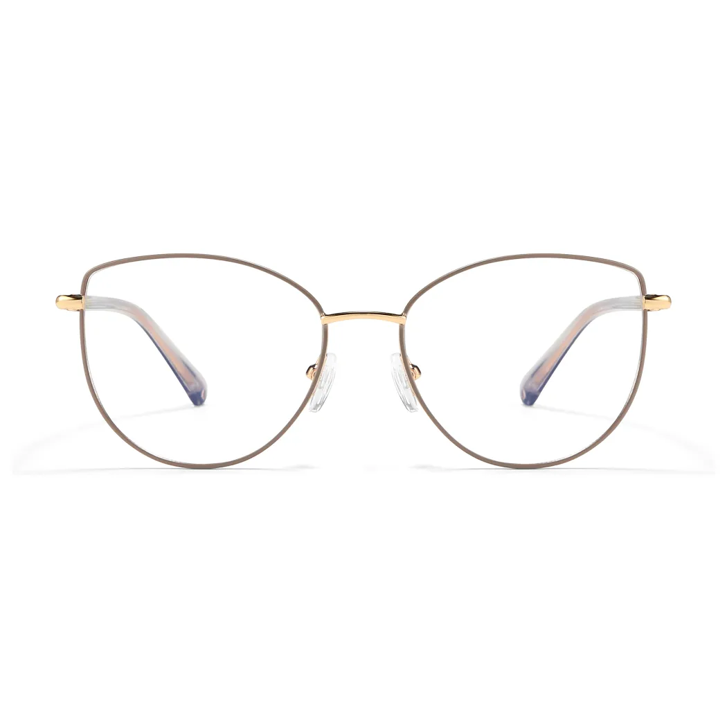 Oval Grey Eyeglasses