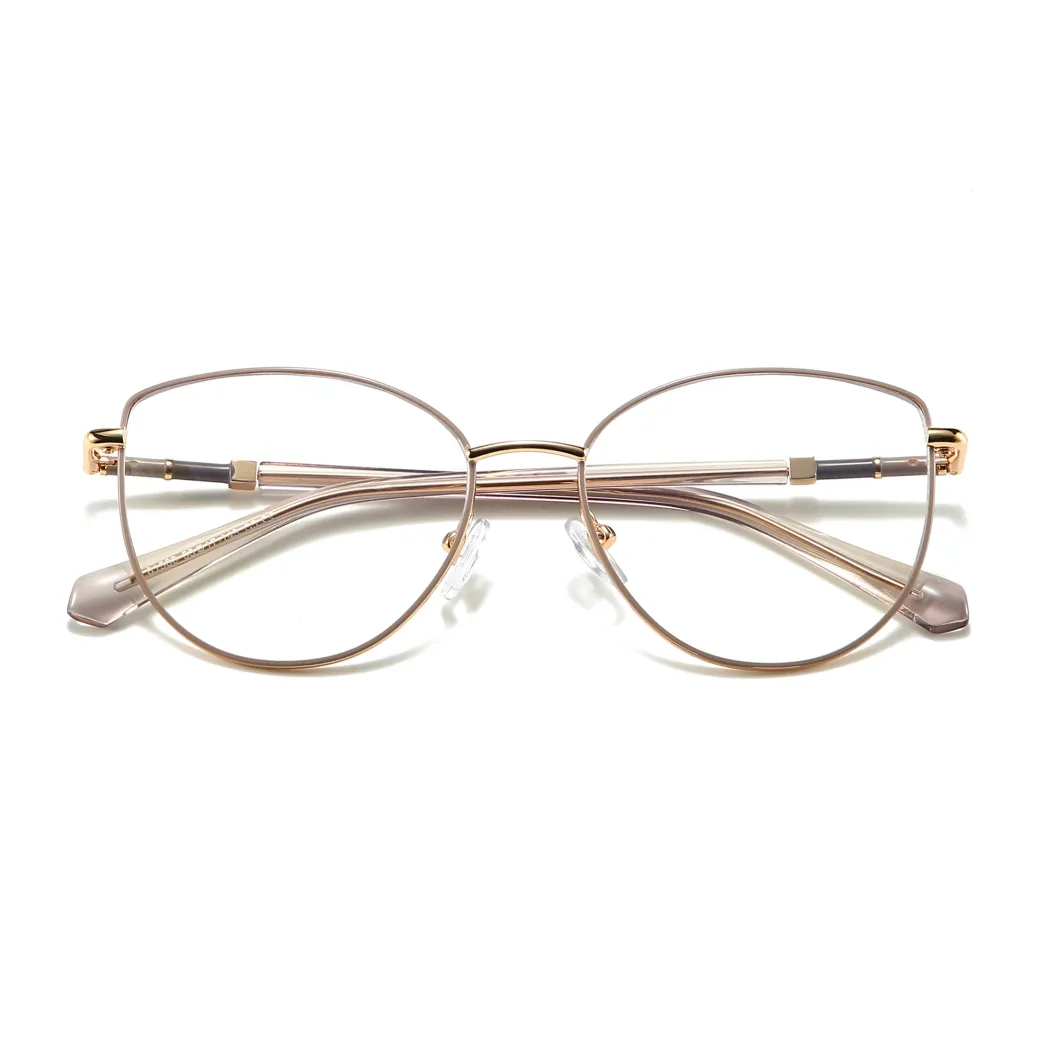 Oval Grey Eyeglasses