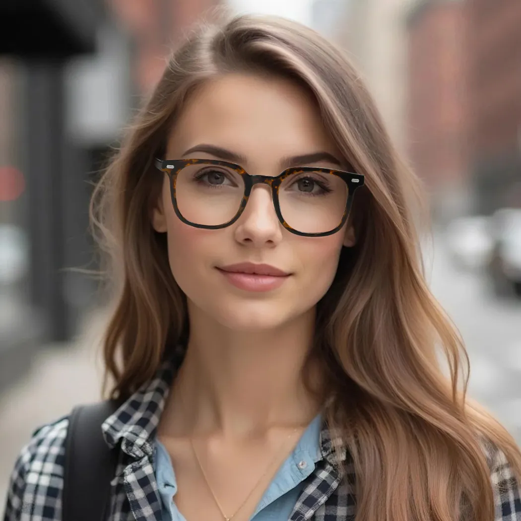 Square Black Eyeglasses