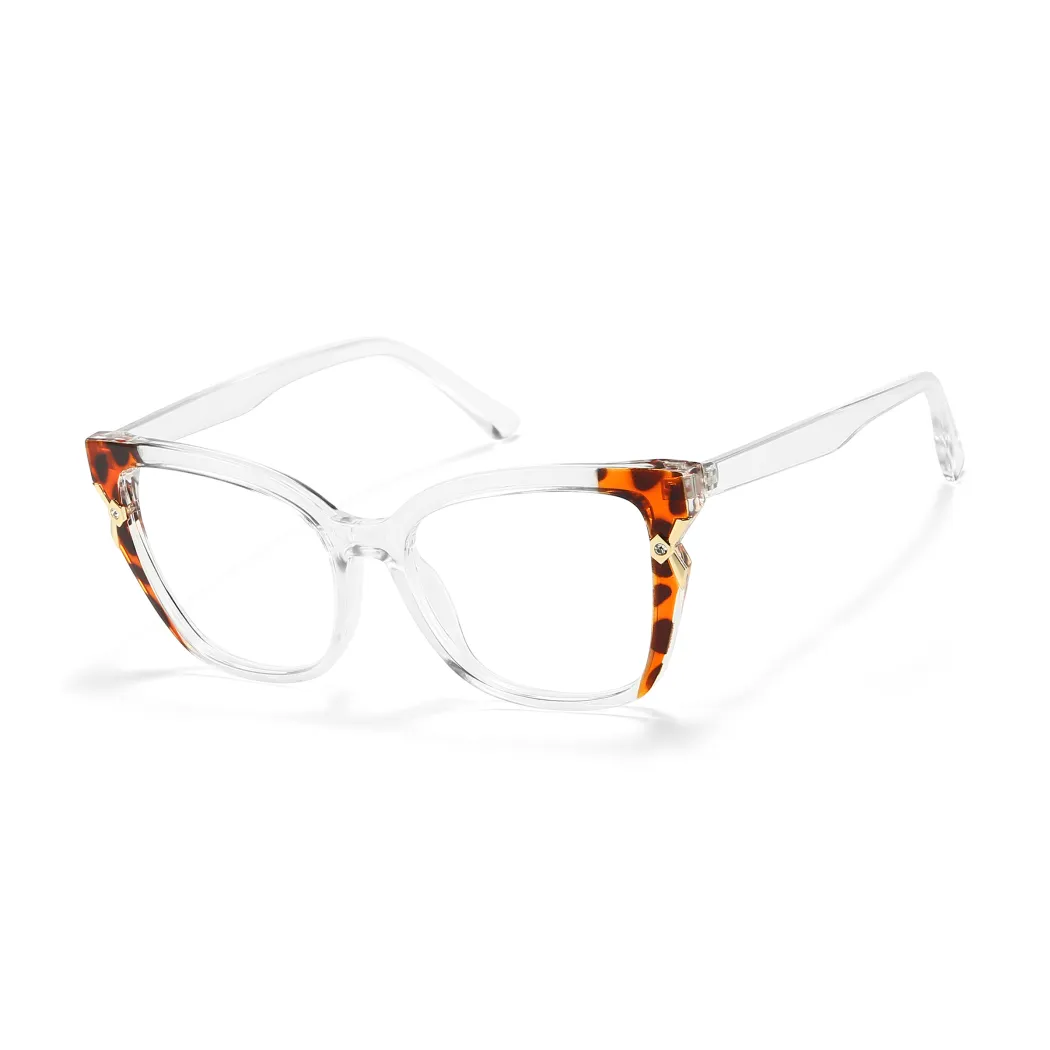 Cat-eye Tortoiseshell/Clear Eyeglasses