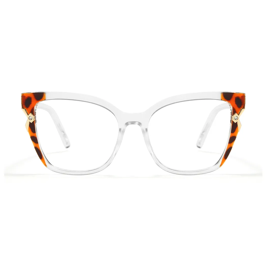 Cat-eye Tortoiseshell/Clear Eyeglasses