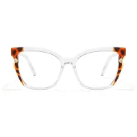 Cat-eye Tortoiseshell/Clear Eyeglasses
