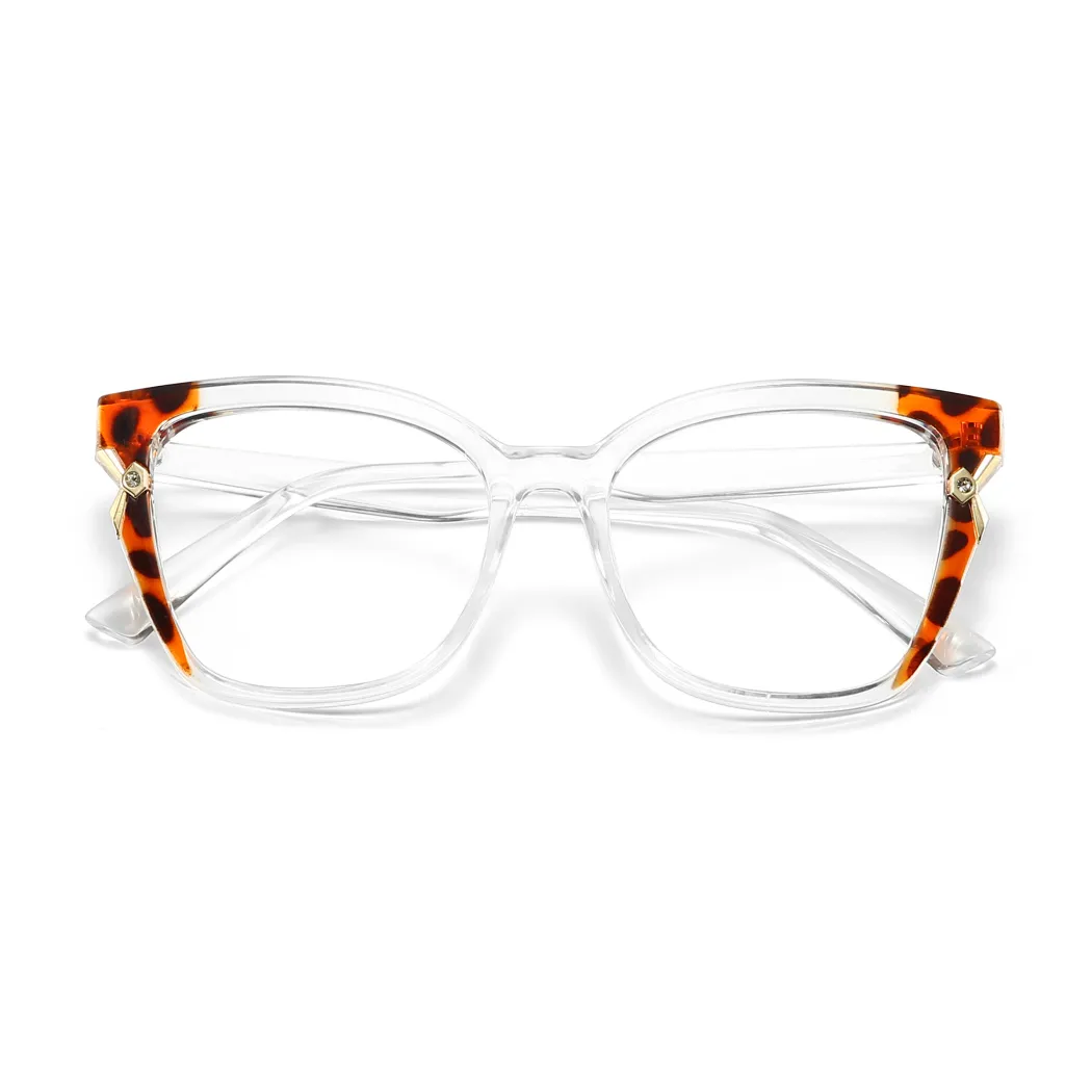 Cat-eye Tortoiseshell/Clear Eyeglasses