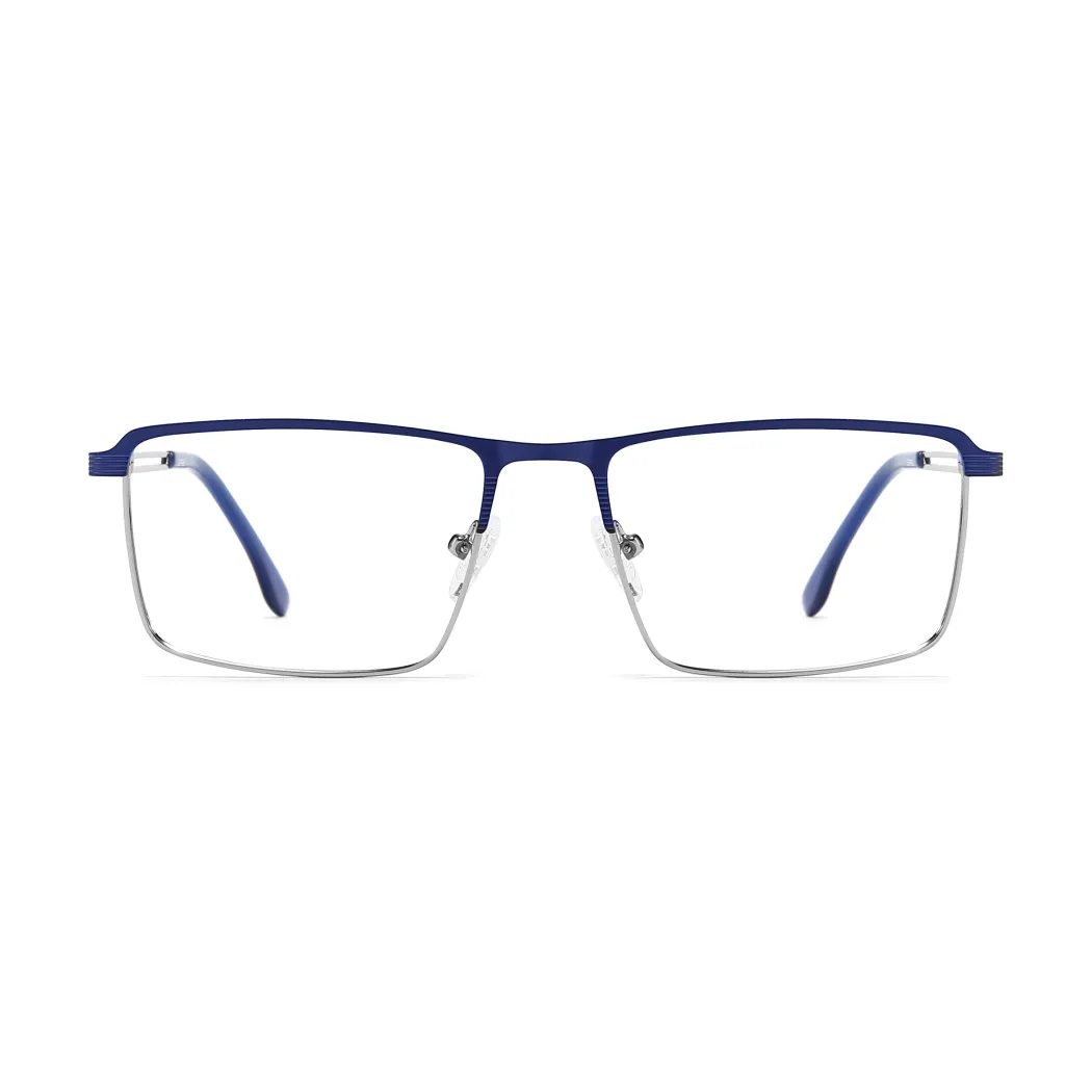 Rectangle Blue Eyeglasses