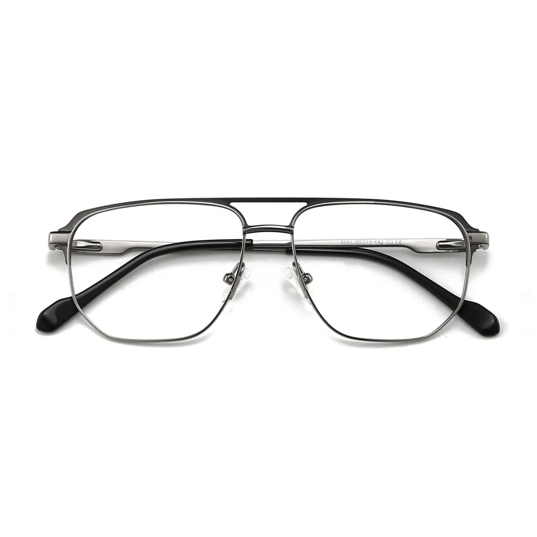 Browline Gun Eyeglasses