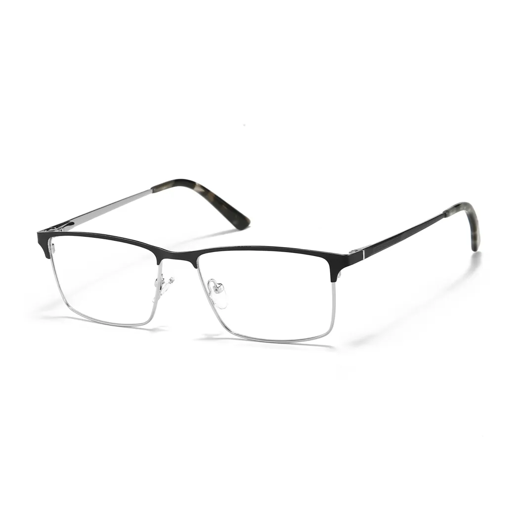 Browline Black Silver