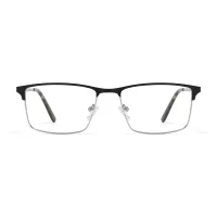 Browline Black Silver