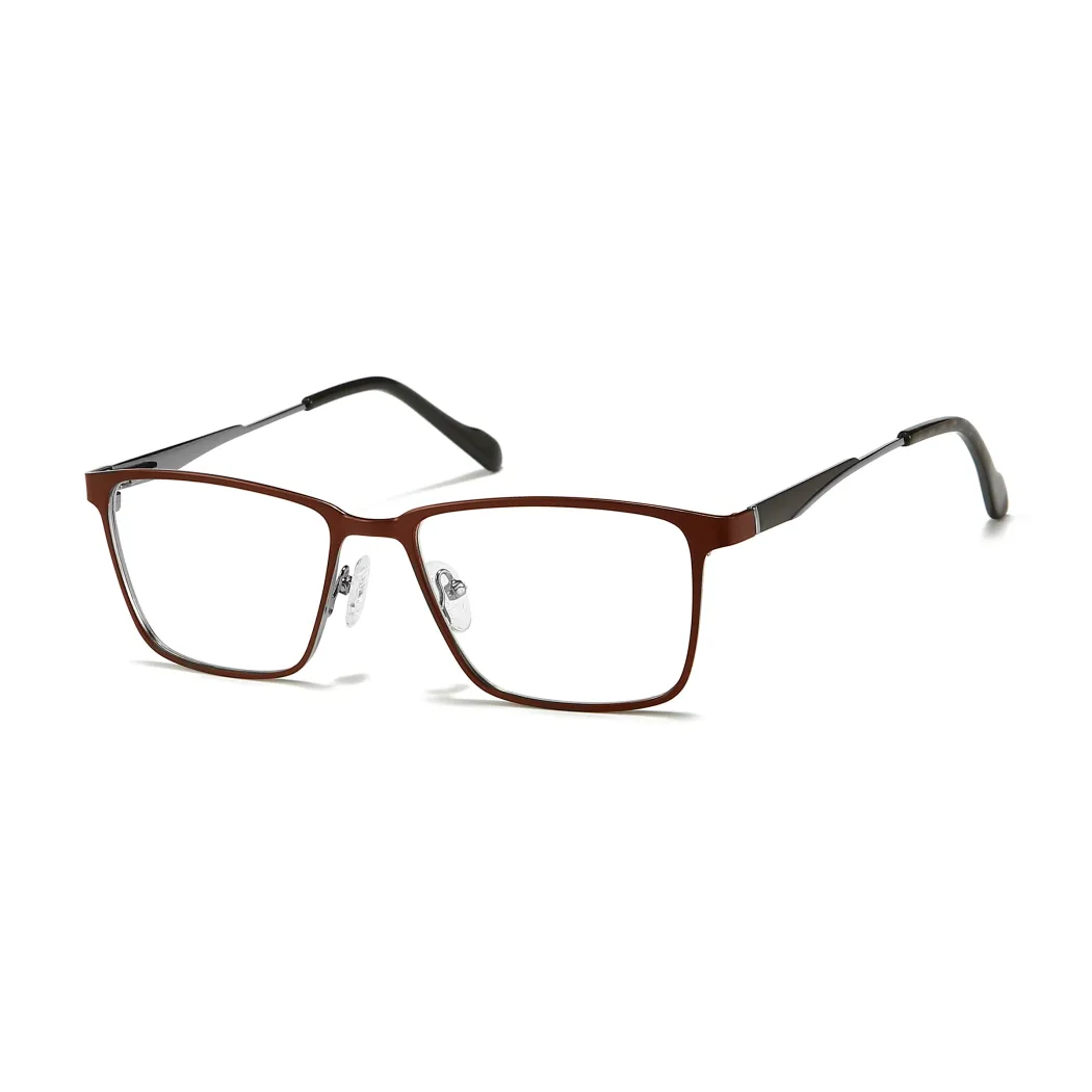 Rectangle Brown Eyeglasses