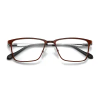 Rectangle Brown Eyeglasses