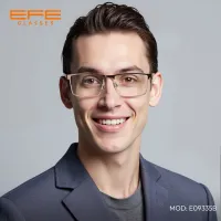 Browline Gold Eyeglasses