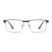 Browline Rectangle Blue