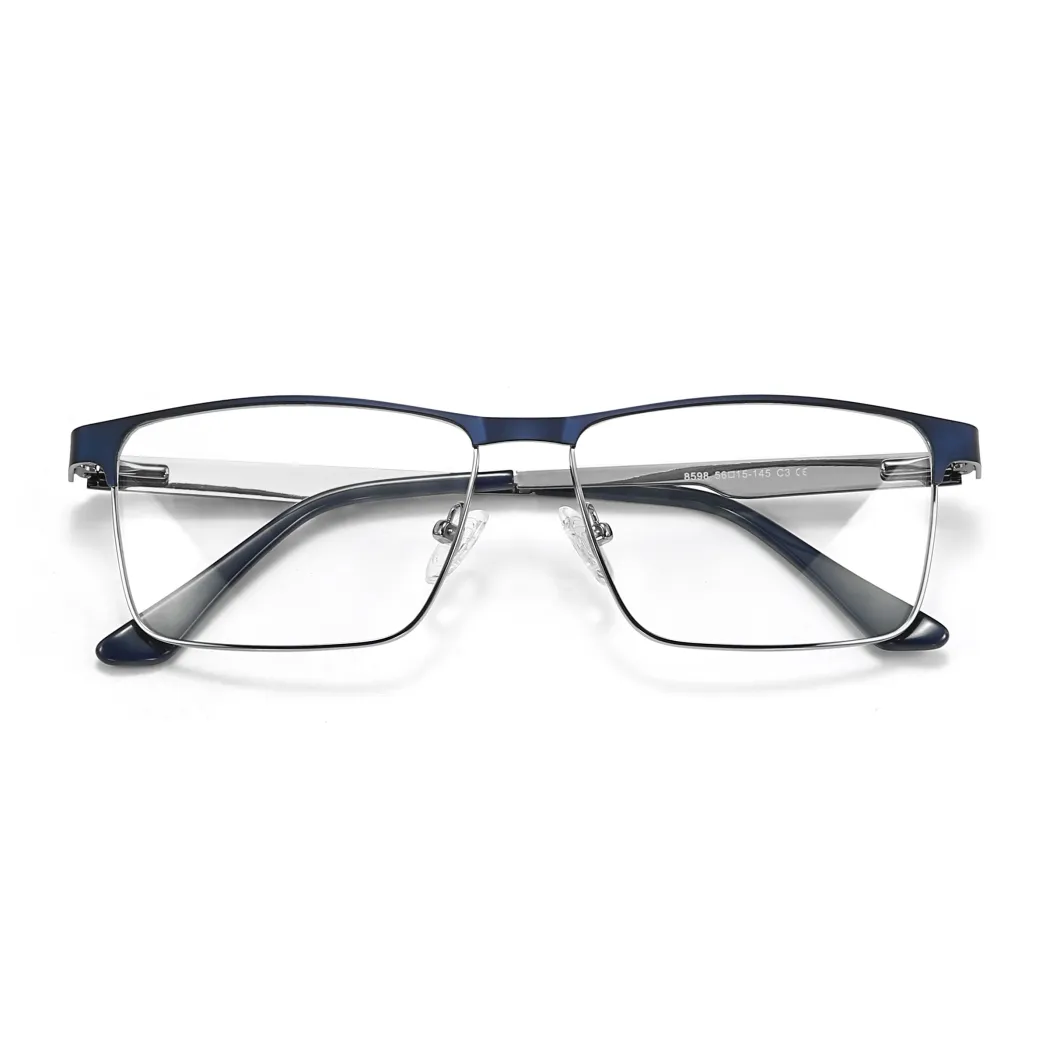 Browline Rectangle Blue