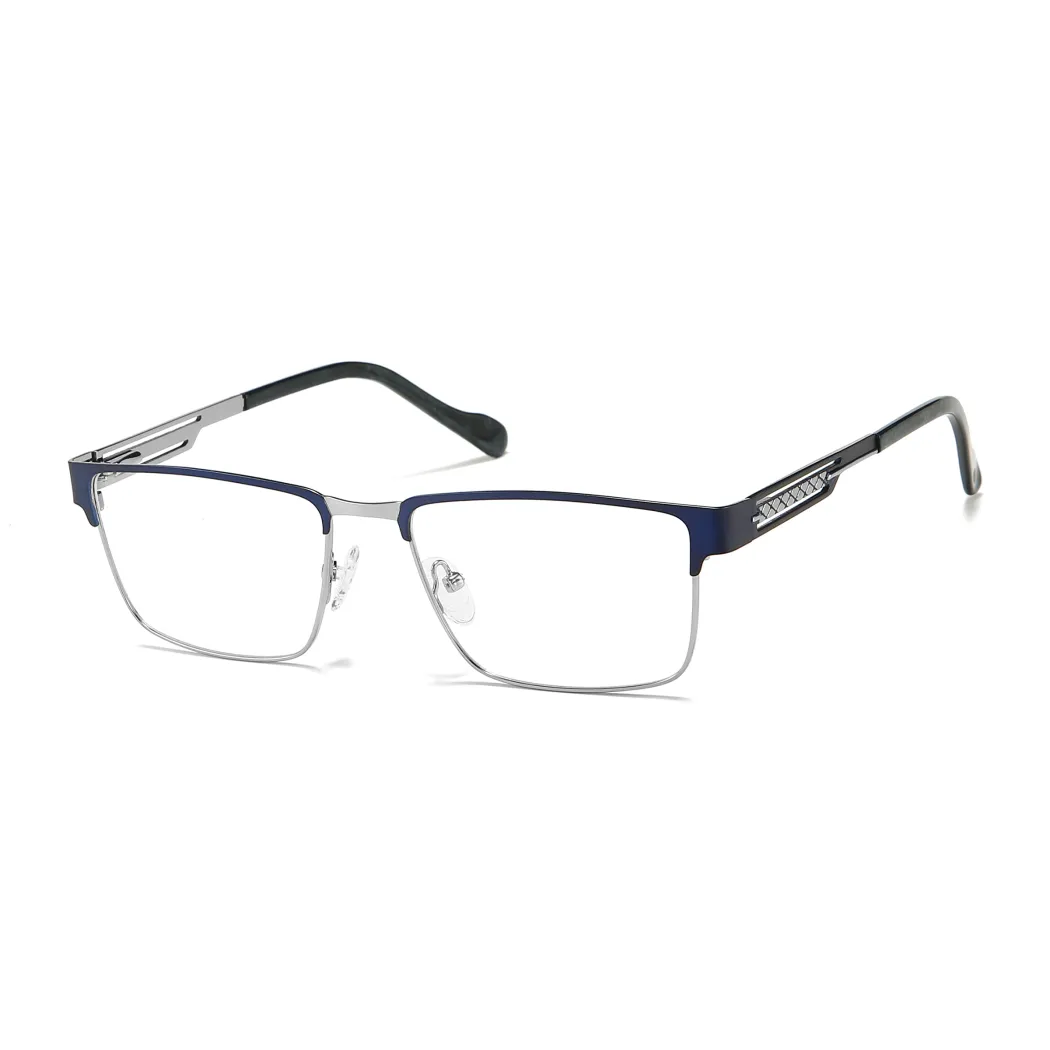 Rectangle Blue Eyeglasses