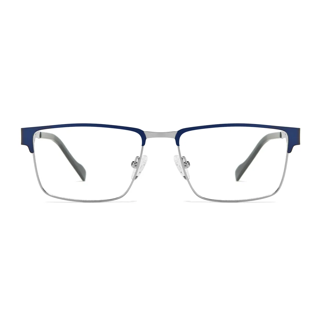 Rectangle Blue Eyeglasses