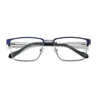 Rectangle Blue Eyeglasses