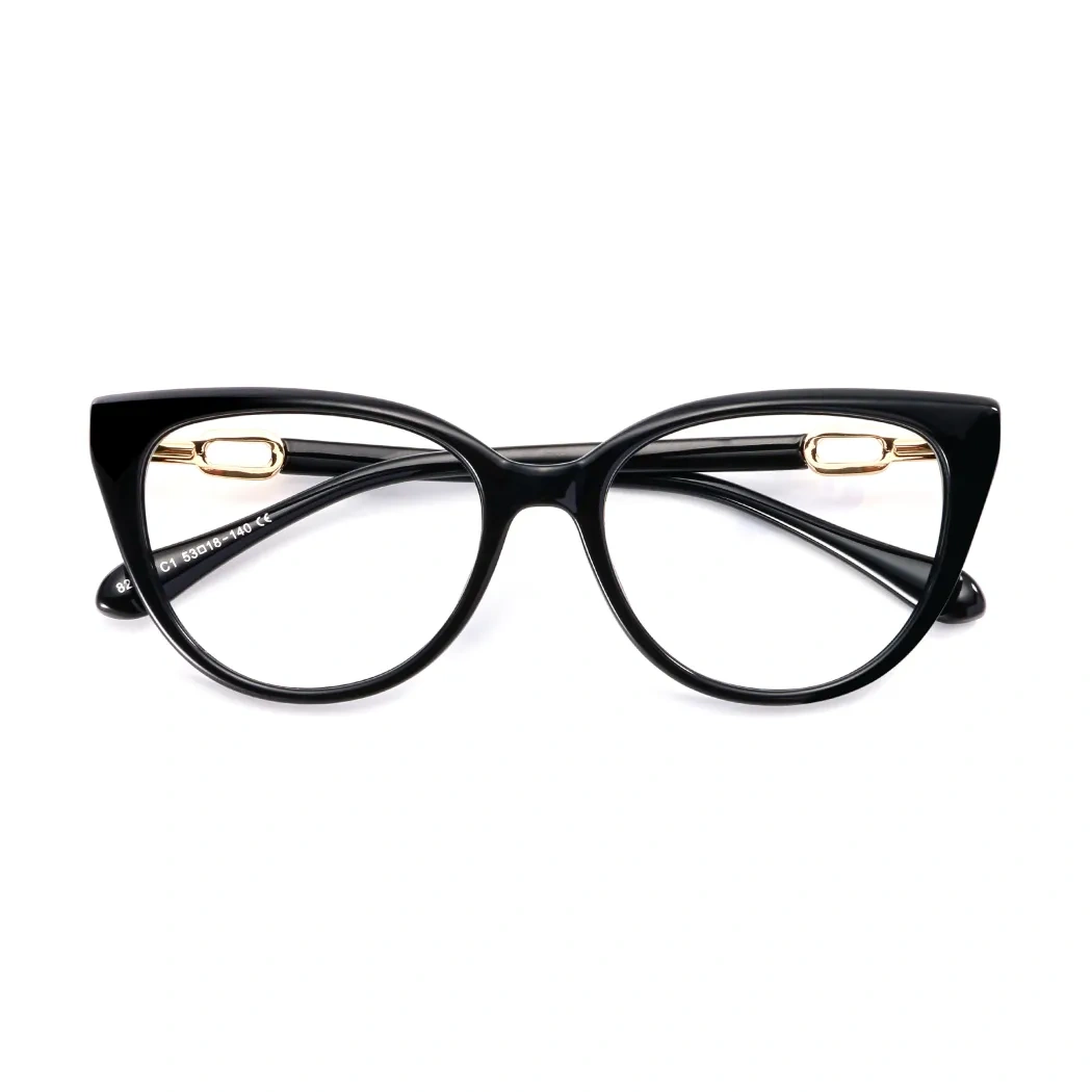 Oval Black Eyeglasses