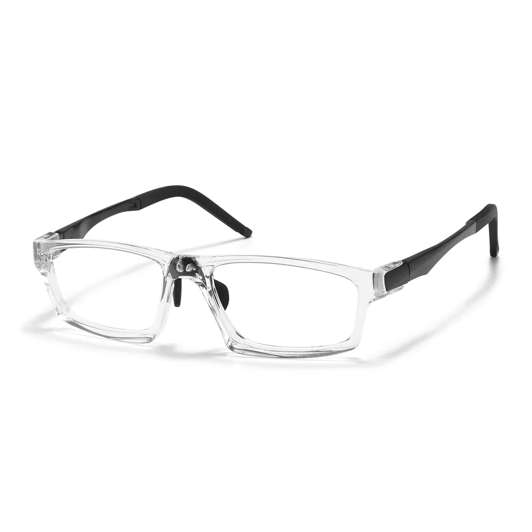 Rectangle Black/Clear Eyeglasses