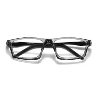 Rectangle Transparent-Gray Eyeglasses