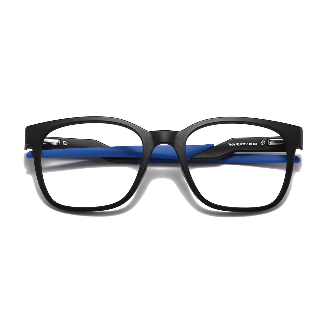 Square Black Blue