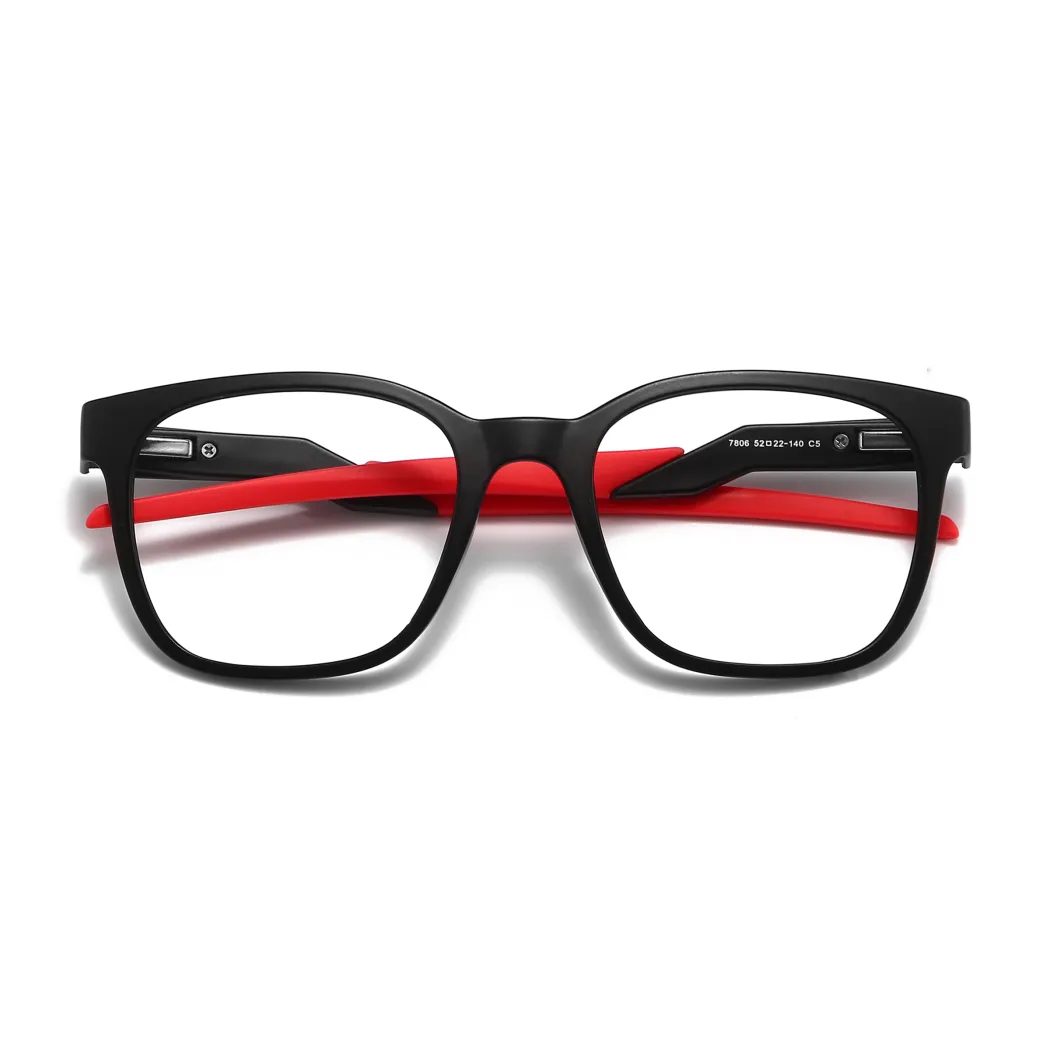 Square Red Black