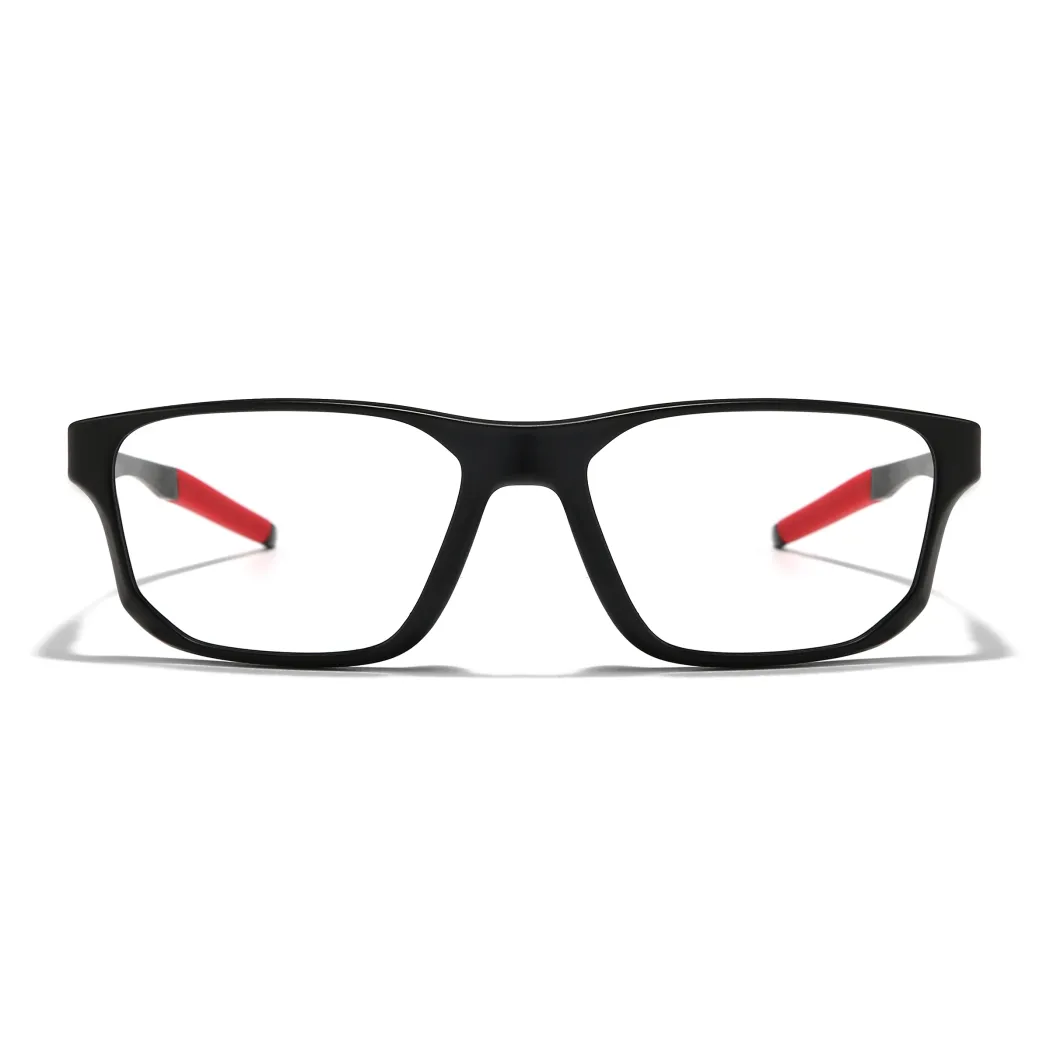 Rectangle Red/Black Eyeglasses