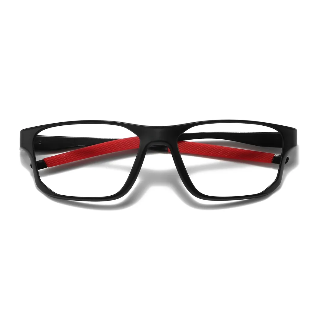 Rectangle Red/Black Eyeglasses