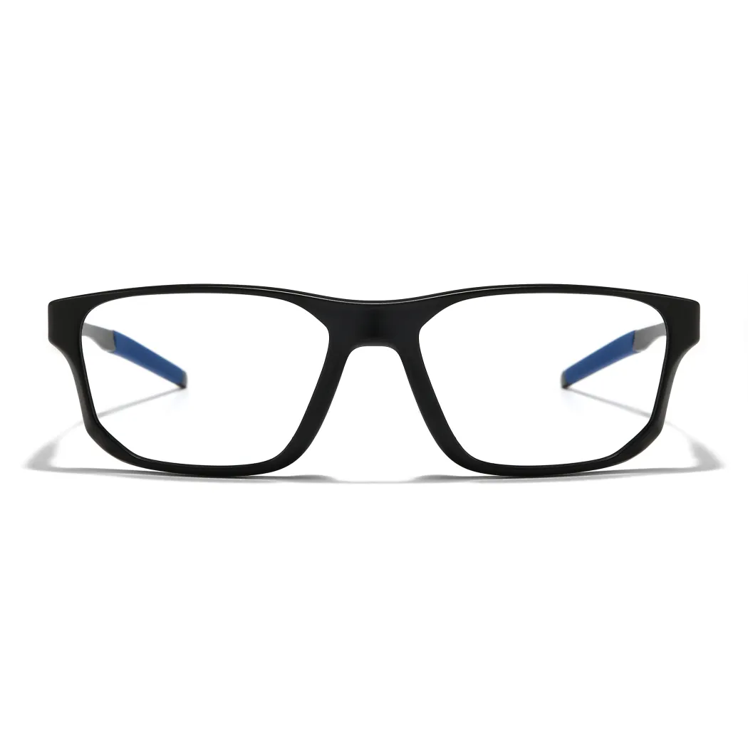 Rectangle Black/Blue Eyeglasses