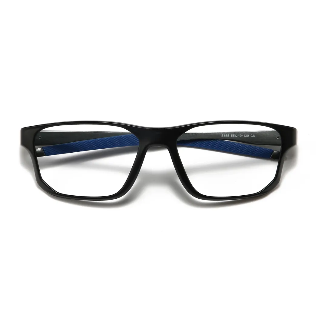 Rectangle Black/Blue Eyeglasses