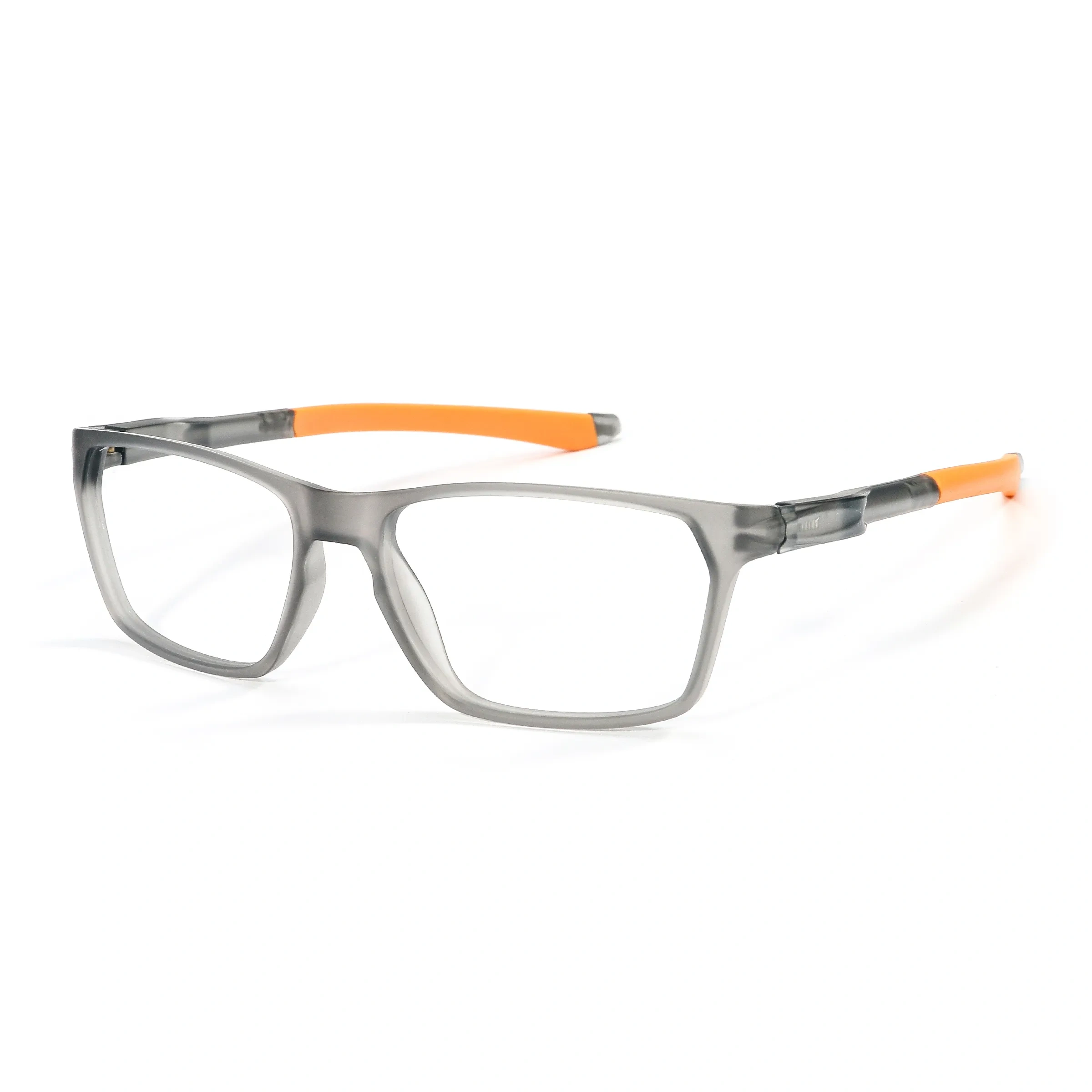 Transparent Gray TR90 Sports Glasses – Rectangle Frame