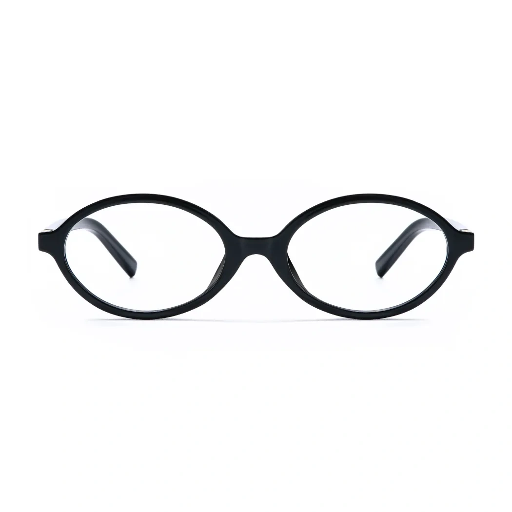 Oval Black Eyeglasses