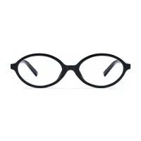 Oval Black Eyeglasses