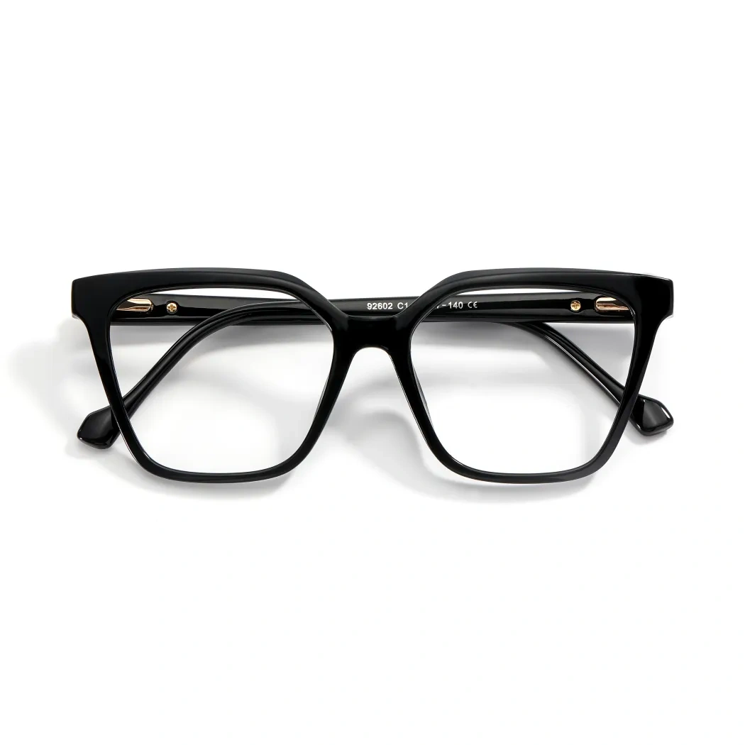 Geometric Black Eyeglasses
