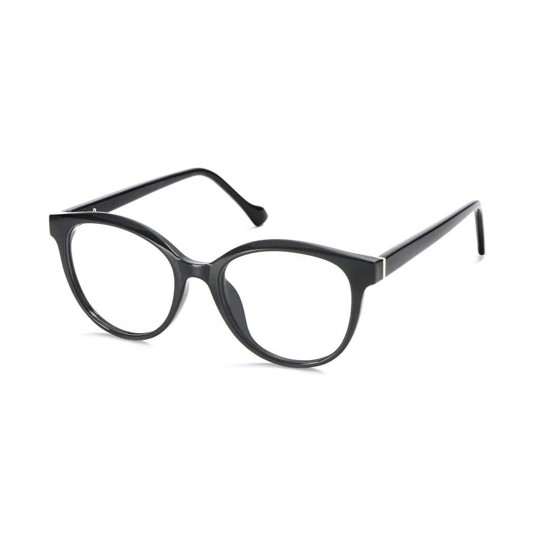 Oval Black Eyeglasses