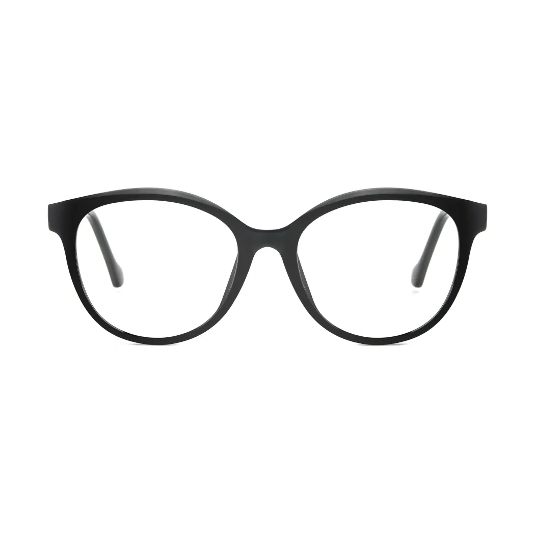 Oval Black Eyeglasses