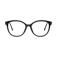 Oval Black Eyeglasses