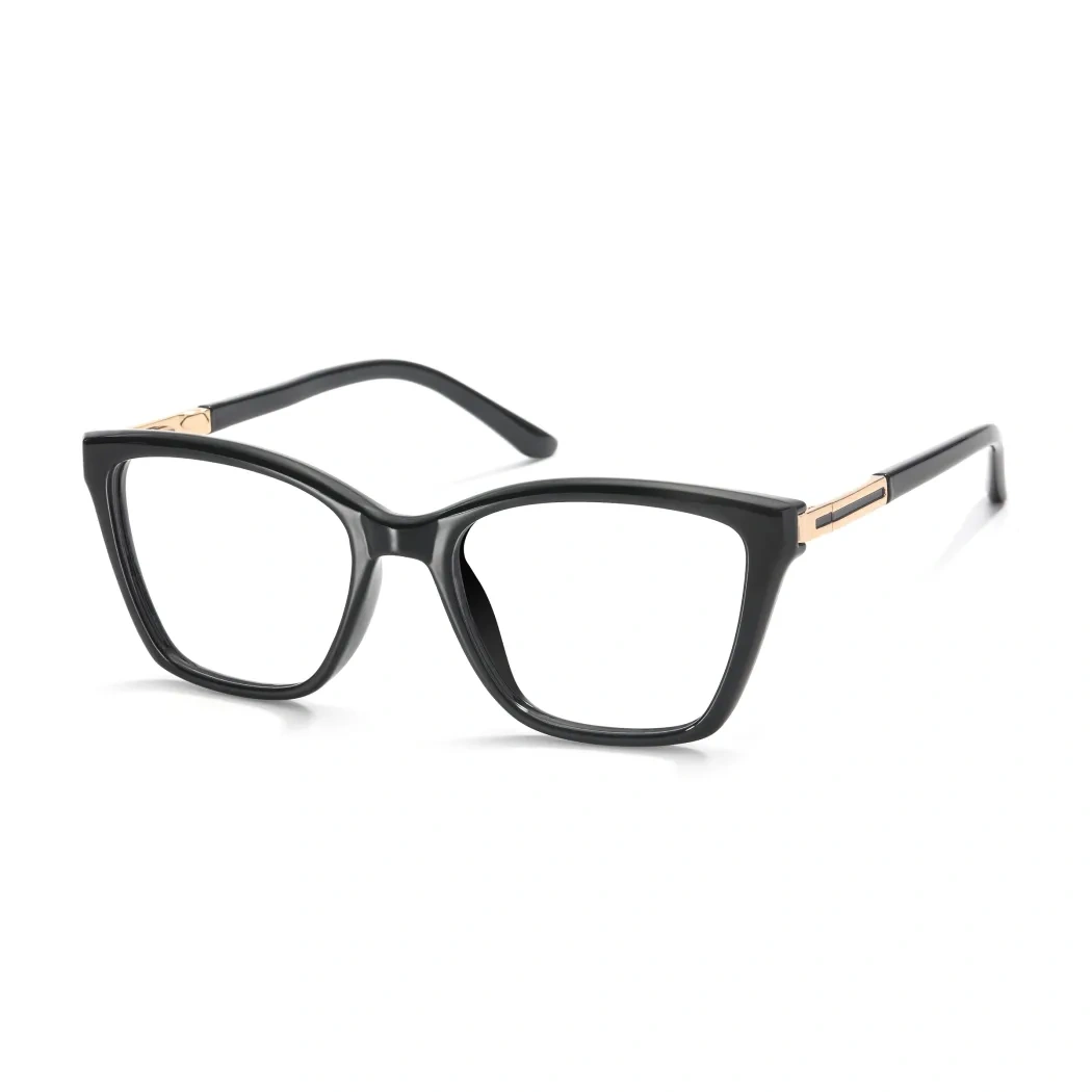 Geometric Black Eyeglasses