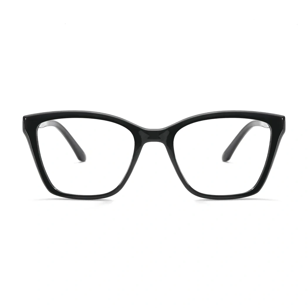 Geometric Black Eyeglasses