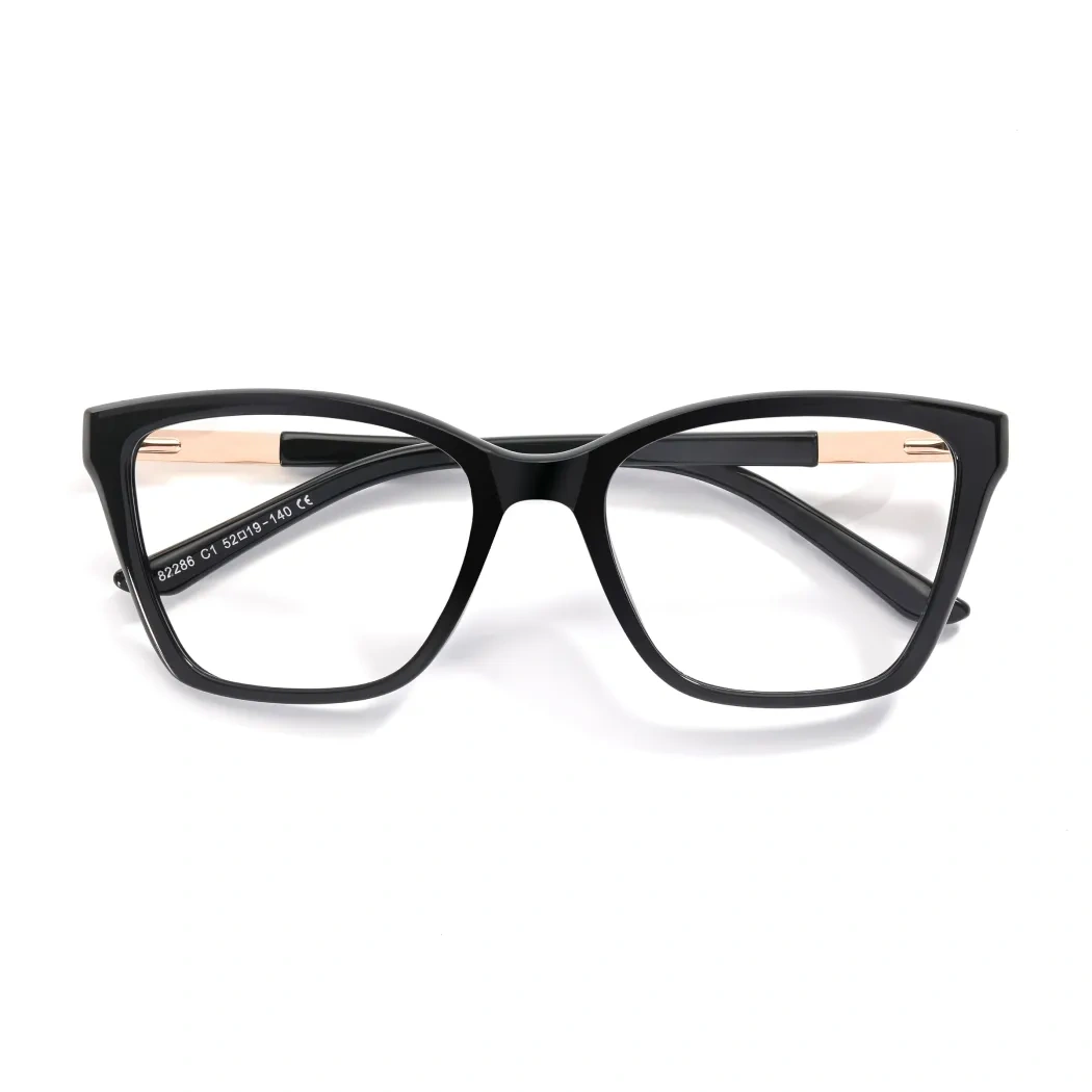 Geometric Black Eyeglasses