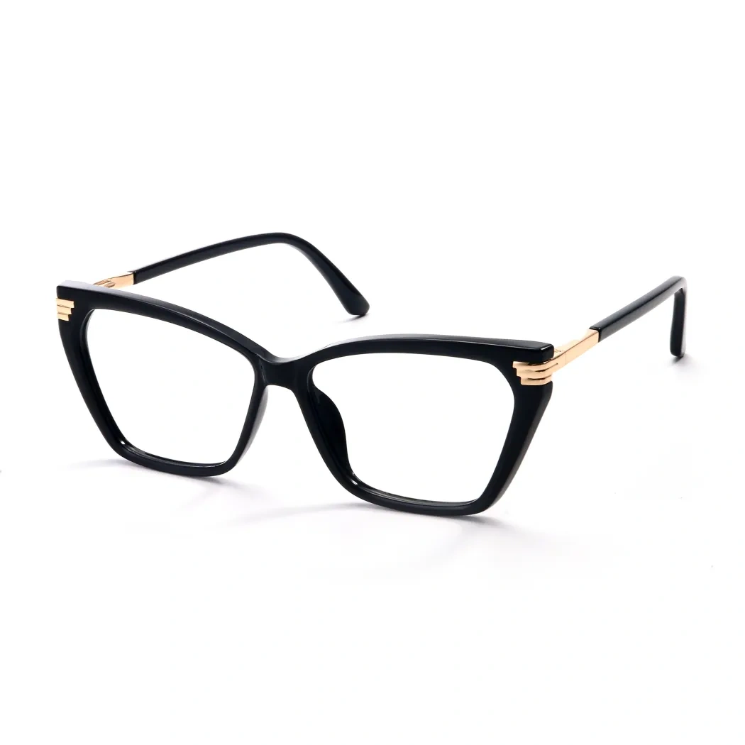 Geometric Black Eyeglasses
