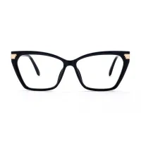 Geometric Black Eyeglasses