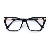 Geometric Black Eyeglasses