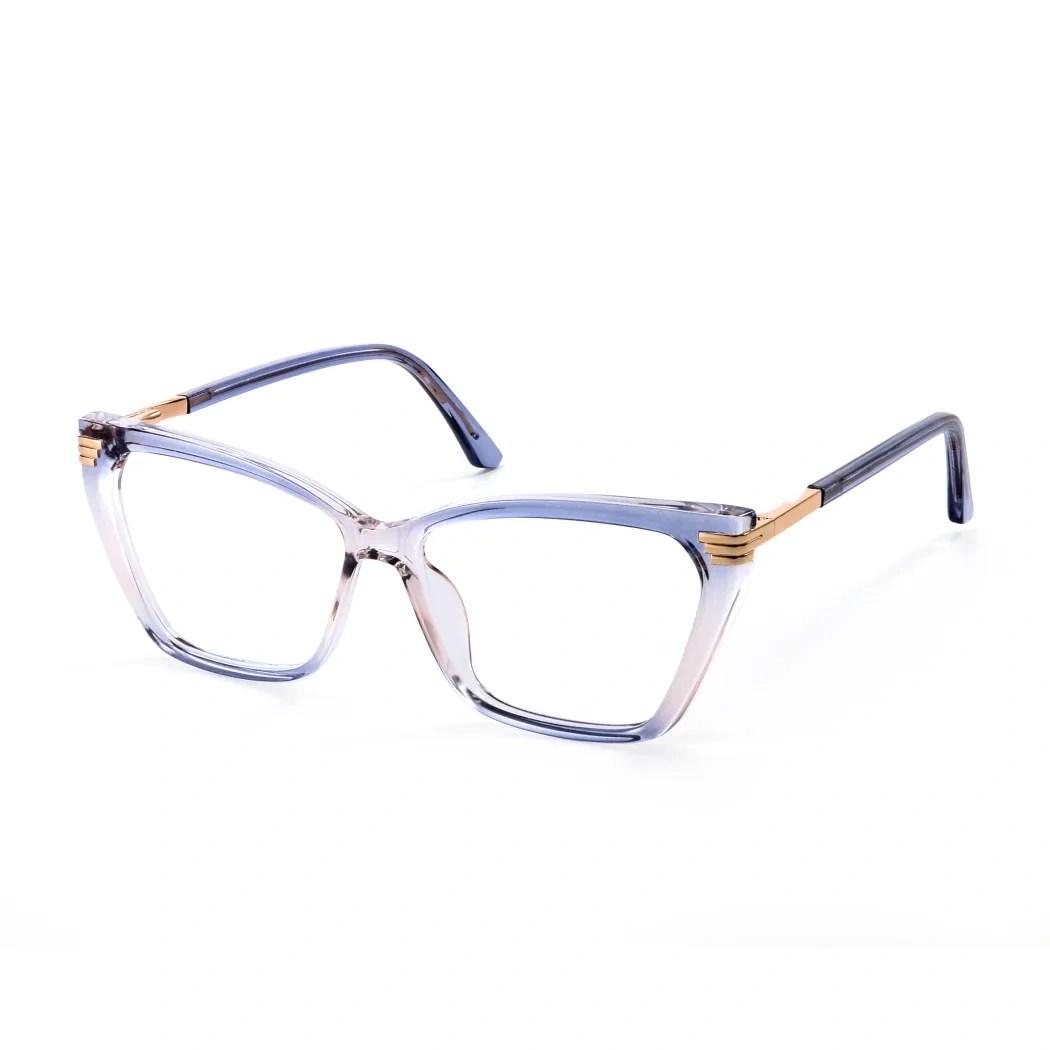 Geometric Transparent Blue