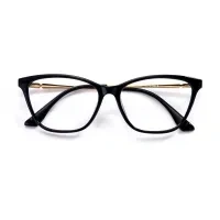Oval Black Eyeglasses