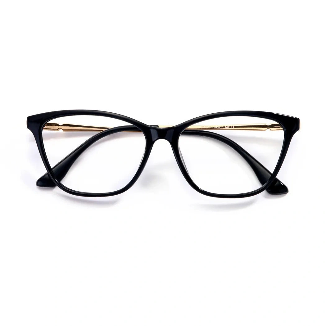Oval Black Eyeglasses