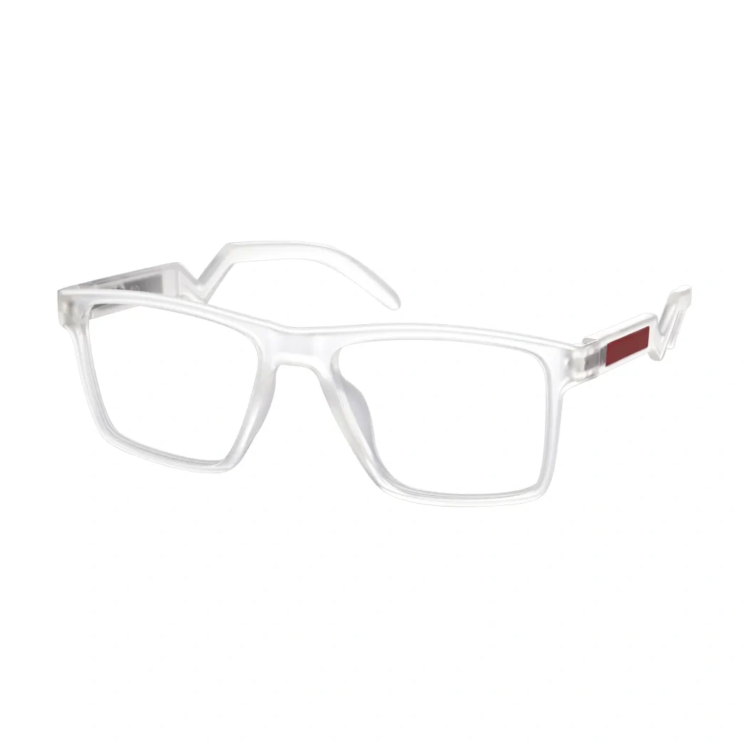 Square White Eyeglasses