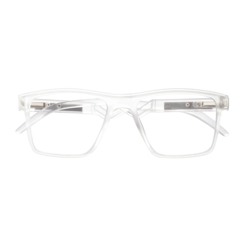 Square White Eyeglasses
